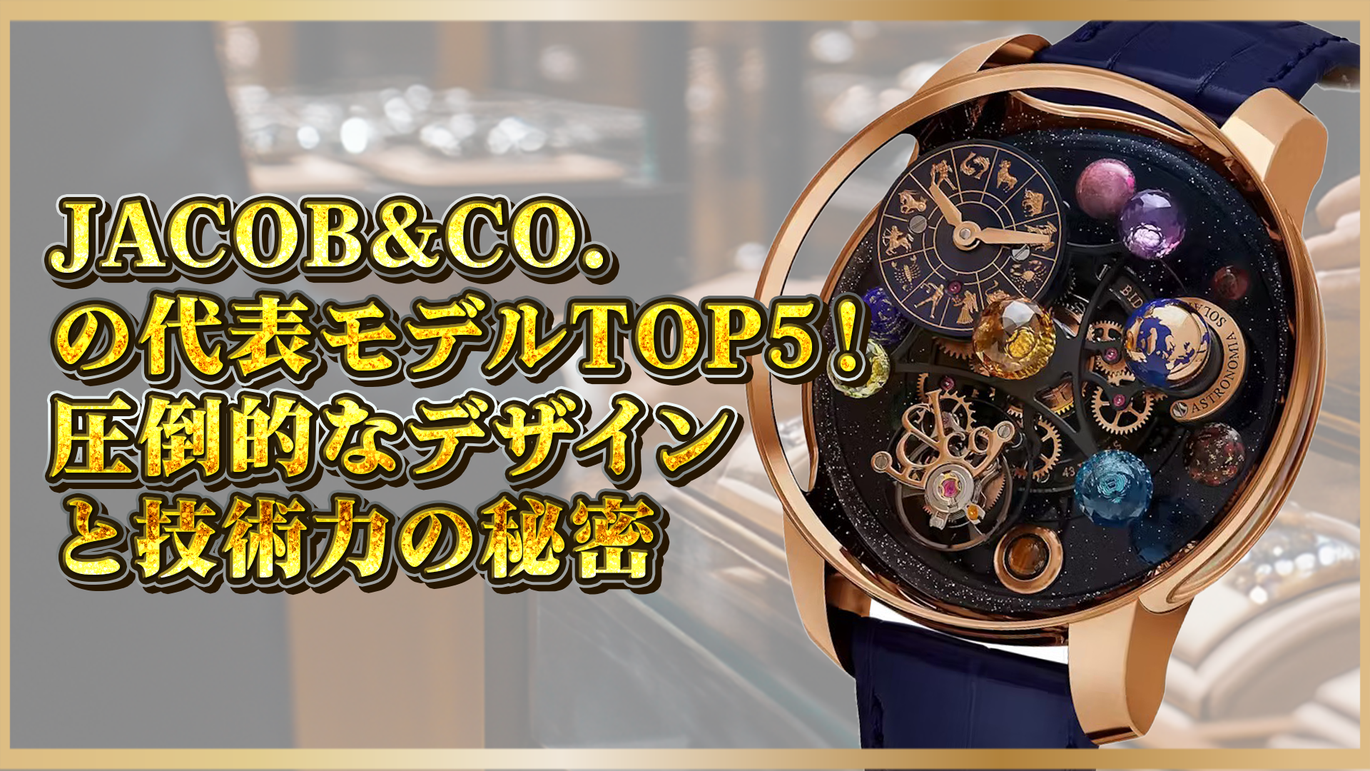 【唯一無二の存在感！】Jacob & Co.（ジェイコブ）の人気モデルTOP5｜革新デザインと注目の特徴を解説