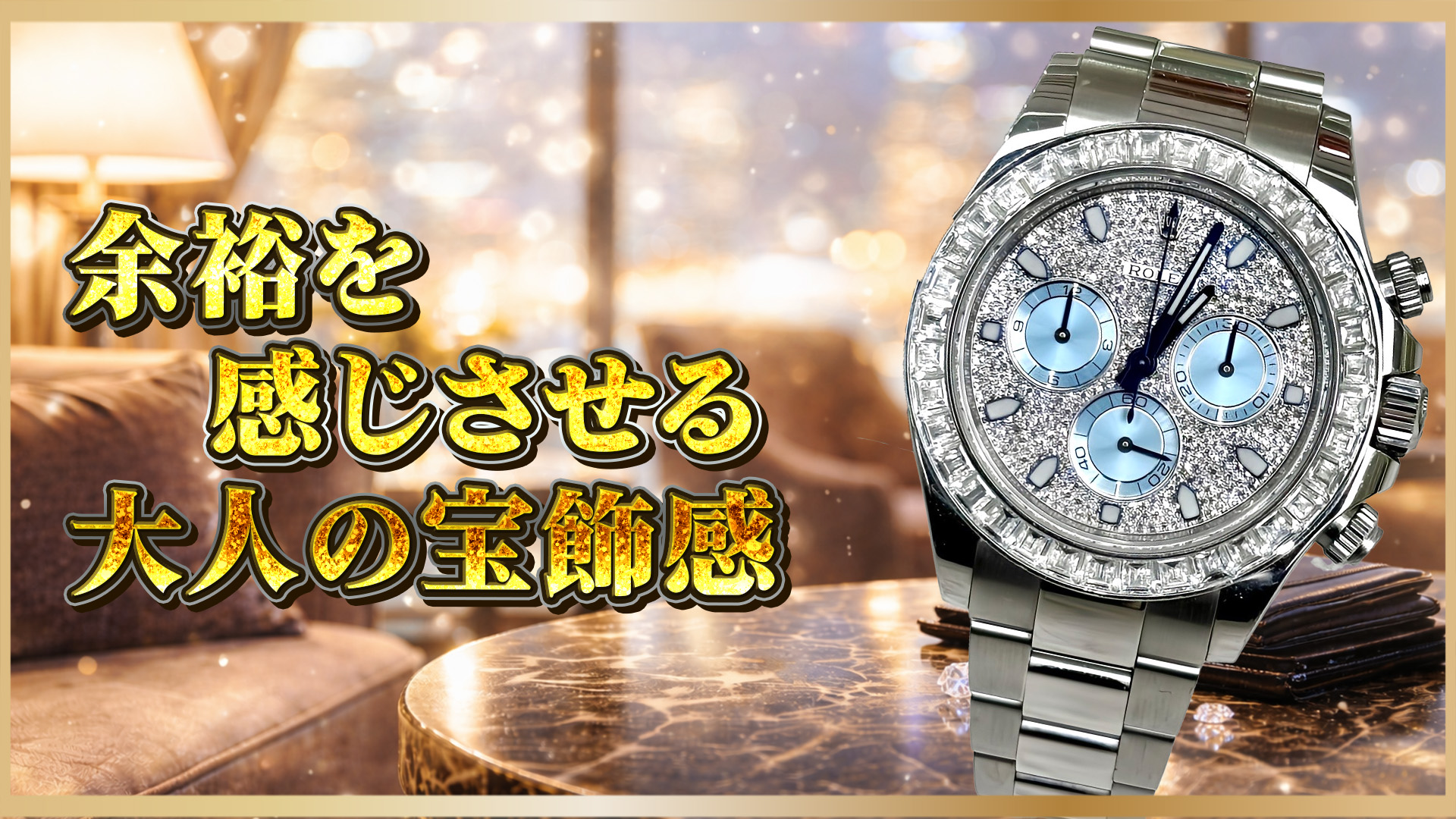 【宝飾×プラチナの頂点】ロレックス デイトナ 116576TBR パヴェダイヤ解説