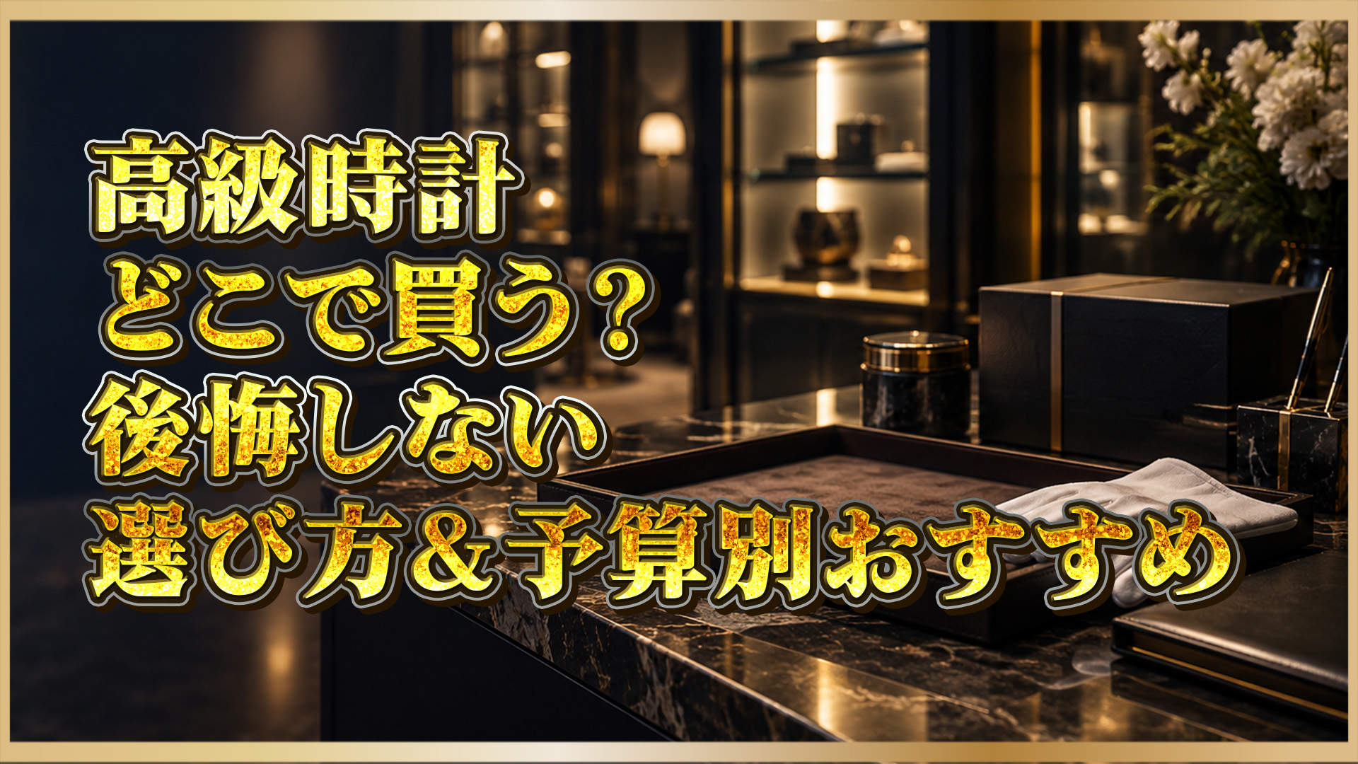 【高級時計 どこで買う】選び方・おすすめモデル・価格帯を徹底解説